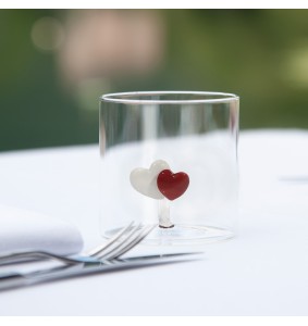 WD Lifestyle Bicchiere in vetro borosilicato Monterey con soggetto interno tema Oggetti