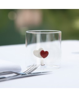 WD Lifestyle Bicchiere in vetro borosilicato Monterey con soggetto interno tema Oggetti