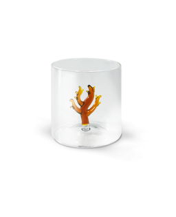 WD Lifestyle Bicchiere in vetro borosilicato Monterey con soggetto interno tema Mare