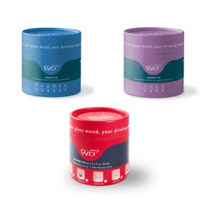 WD Lifestyle Bicchiere in vetro borosilicato Monterey con soggetto interno tema Mare
