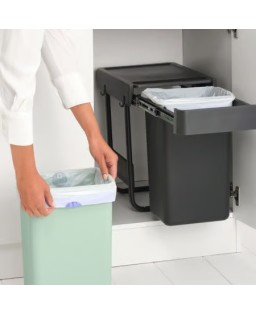 Brabantia Pattumiera da incasso Sort & Go 2x15 Litri