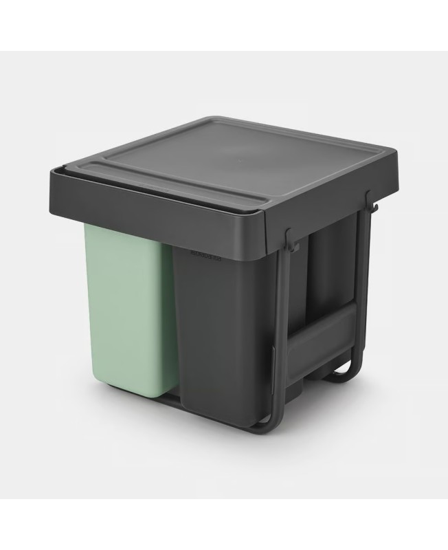 Brabantia Pattumiera da incasso Sort & Go 10+10+20 Litri Dark Grey