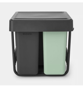 Brabantia Pattumiera da incasso Sort & Go 10+10+20 Litri Dark Grey