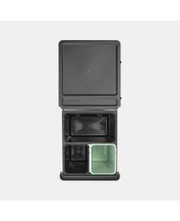 Brabantia Pattumiera da incasso Sort & Go 10+10+20 Litri Dark Grey