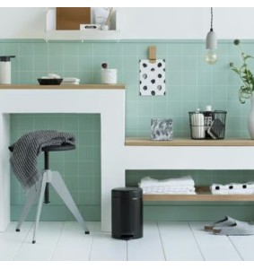 Brabantia Pattumiera a pedale NewIcon 3 Lt Nero Opaco