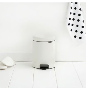 Brabantia Pattumiera a pedale NewIcon 5 Lt Bianco