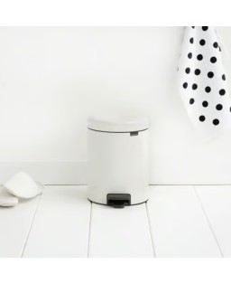 Brabantia Pattumiera a pedale NewIcon 5 Lt Bianco