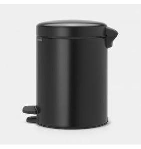Brabantia Pattumiera a pedale NewIcon 5 Lt Nero Opaco