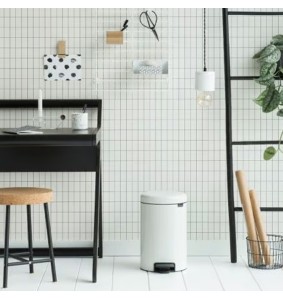 Brabantia Pattumiera a pedale NewIcon 12 Lt Bianco