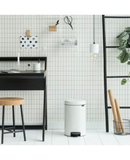 Brabantia Pattumiera a pedale NewIcon 12 Lt Bianco