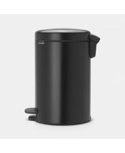 Brabantia Pattumiera a pedale NewIcon 12 Lt Nero Opaco