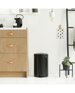 Brabantia Pattumiera a pedale NewIcon 20 Lt Nero Opaco