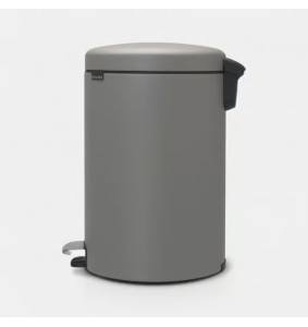 Brabantia Pattumiera a pedale NewIcon 20 Lt Mineral Concrete Grey