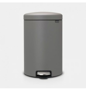Brabantia Pattumiera a pedale NewIcon 20 Lt Mineral Concrete Grey