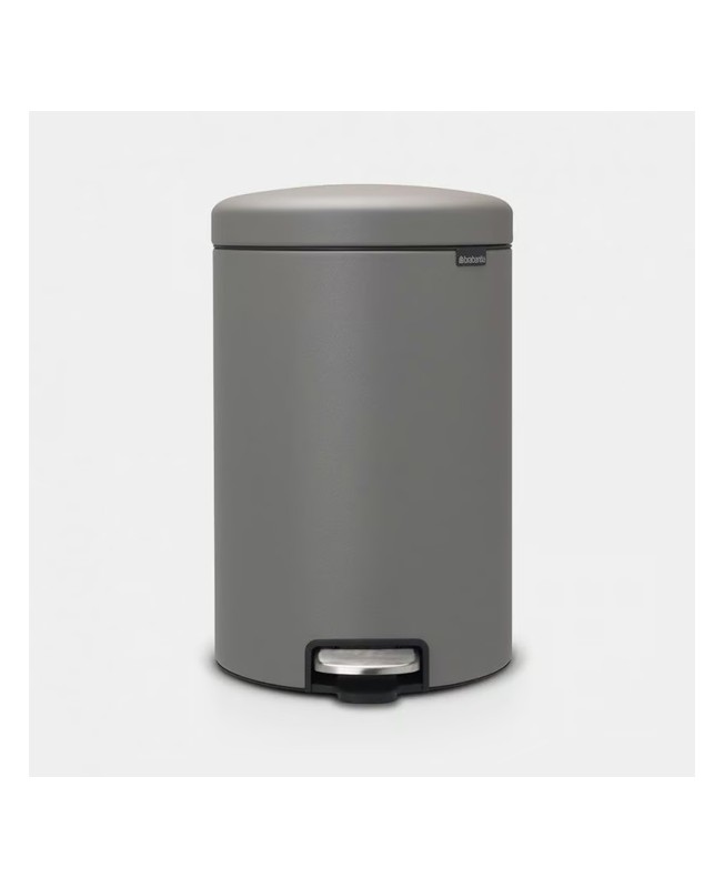 Brabantia Pattumiera a pedale NewIcon 20 Lt Mineral Concrete Grey