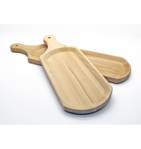 Vassoio con manico in legno