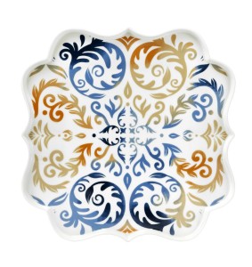 Fade vassoio quadro in porcellana 30x30cm Asia