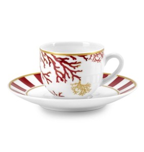 Fade set 6 tazzine da caffè in porcellana Lagoon