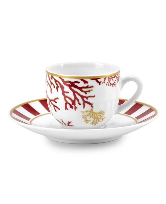 Fade set 6 tazzine da caffè in porcellana Lagoon