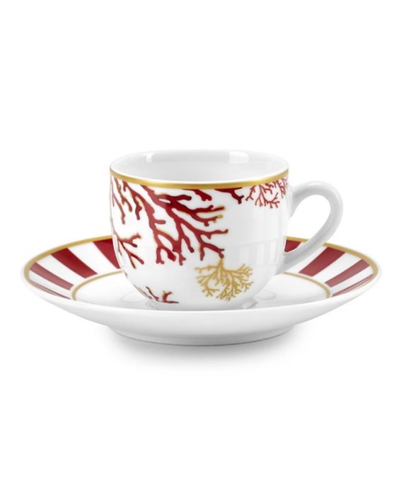 Fade set 6 tazzine da caffè in porcellana Lagoon