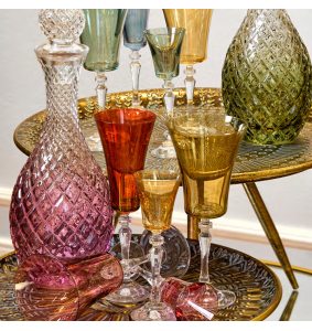 Fade set 6 calici flute in vetro colorato Alex Lustro