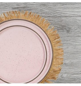 Fade servizio di piatti Biscuit Pink