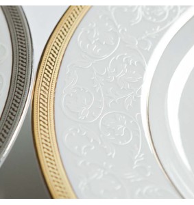 Fade Servizio di piatti 41 pezzi in porcellana e filo oro Versailles