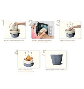 Sacchetto pane riscaldabile in cotone WD LifeStyle