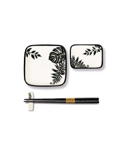 Set sushi per 2 persone con piattini e bacchette base blu WD LifeStyle