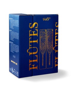 Set 2 Calici flute a doppia parete in vetro WD LifeStyle