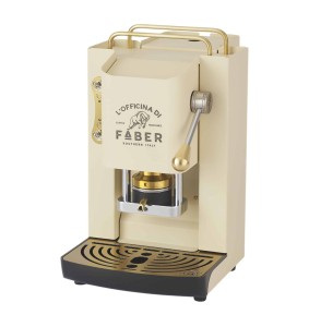 Faber Macchina da Caffè a cialde Pro Deluxe Old English White