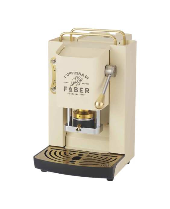 Faber Macchina da Caffè a cialde Pro Deluxe Old English White