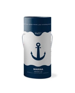 WD Lifestyle bottiglia in vetro con decoro in vetro colorato Ancora