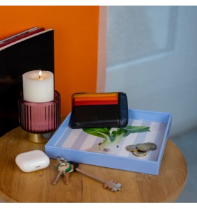 Vassoio o svuotatasche quadrato 20x20 cm con decoro coniglio WD LifeStyle