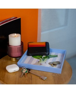 Vassoio o svuotatasche quadrato 20x20 cm con decoro coniglio WD LifeStyle