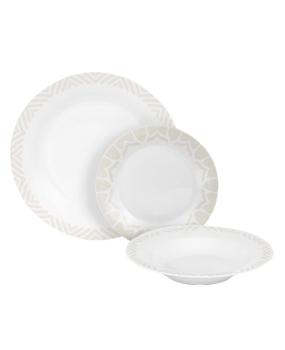 Barazzoni servizio di piatti da 18 Desert Rose