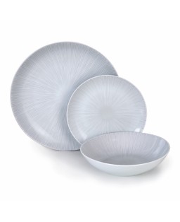 Barazzoni servizio di piatti da 18 Kobe Grigio