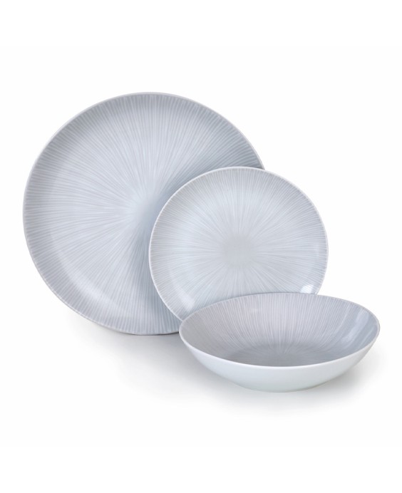 Barazzoni servizio di piatti da 18 Kobe Grigio