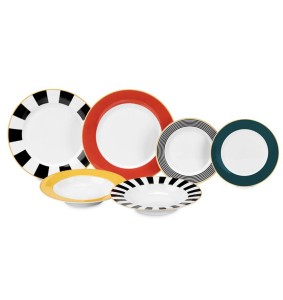 Fade servizio di piatti 18 pezzi in porcellana Royal