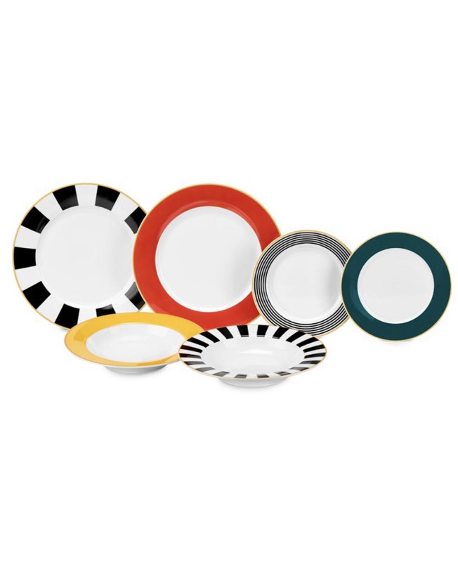 Fade servizio di piatti 18 pezzi in porcellana Royal