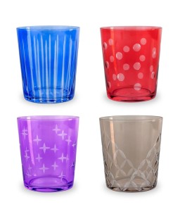 Set 4 bicchieri colorati in vetro WD Lifestyle WD819A