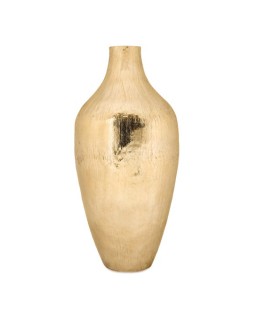 Fade vaso 25x53 cm in metallo dorato Keren