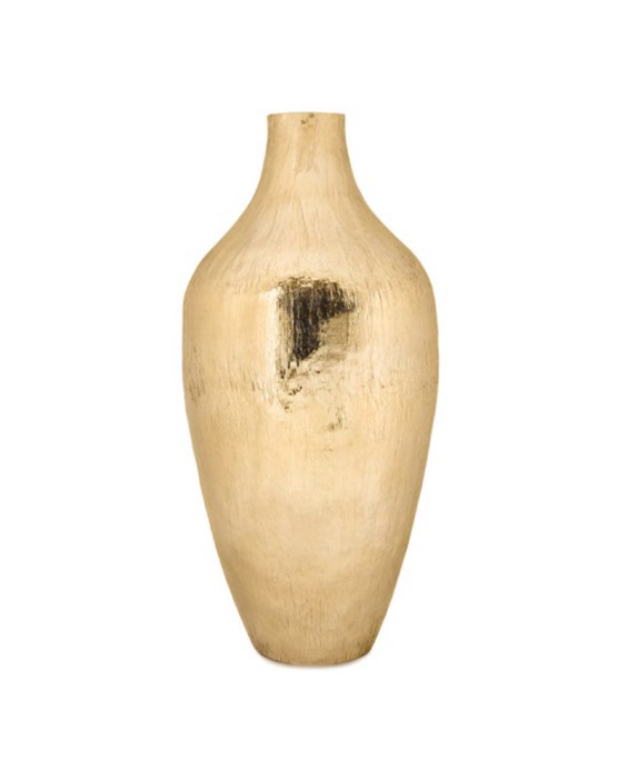 Fade vaso 25x53 cm in metallo dorato Keren