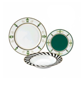 Fade servizio di piatti 18 pz in porcellana Colony
