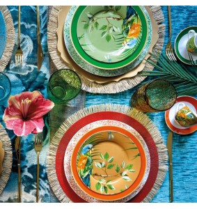 Fade servizio di piatti 12 pz colori assortiti Parrot