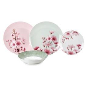 Fade servizio di piatti da 18 pz in porcellana Spring