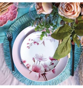 Fade servizio di piatti da 18 pz in porcellana Spring