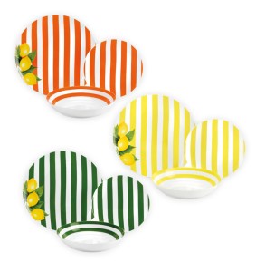 Fade servizio di piatti da 18 pz in ceramica Lemon