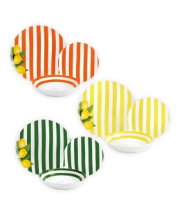 Fade servizio di piatti da 18 pz in ceramica Lemon