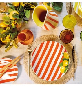 Fade servizio di piatti da 18 pz in ceramica Lemon